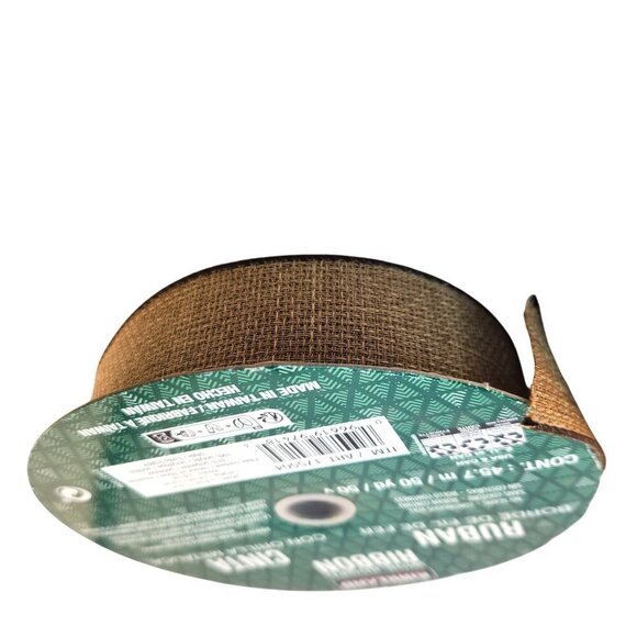 Ribbon Lot Set - Gingham Satin Burlap Denim 1.5 - 6 Inch Floral Wreath Crafting - Picture 6 of 10